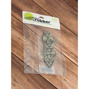 STAMPENDOUS! CRN228 HEARTY STACK RUBBER STAMP VALENTINE LOVE